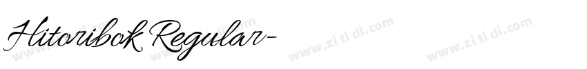 Hitoribok Regular字体转换